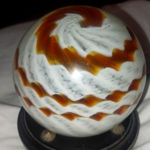 Murano glass ball / stand